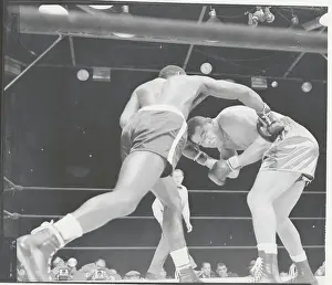Joe Louis and Ezzard Charles in Boxing Action