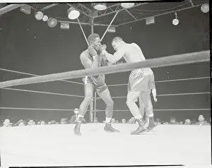 Joe Louis and Ezzard Charles in Boxing Action