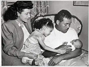 Joe Louis and Family in Apartment