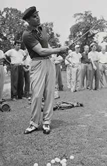 Roslyn Prints: Joe Louis During a Golf Game