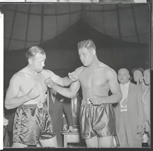 Joe Louis and Jack Sharkey