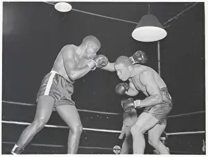 Joe Louis and Jimmy Bivins in Boxing Action