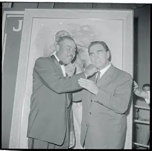 Joe Louis and Max Schmeling Squaring Off
