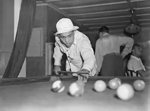 Joe Louis Playing Pool