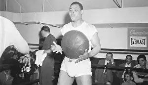 Sweating Prints: Joe Louis Prepares For Joe Walcott Fight