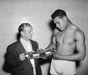 Presentation Prints: Joe Louis Presented with Championship Belt