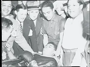 Tiredness Prints: Joe Louis Resting After Fight