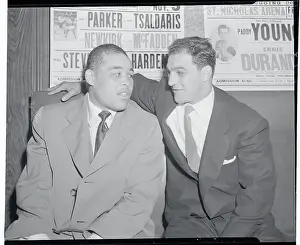 Joe Louis and Rocky Marciano Conversing