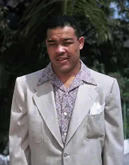 Joe Louis Standing Outside