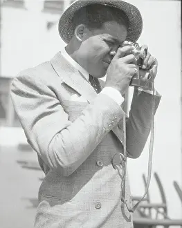 Lakewood Prints: Joe Louis Taking Photograph