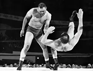 Problem Prints: Joe Louis Throwing Jim Bernard