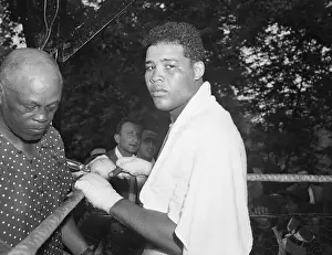 Joe Louis At His Training Camp