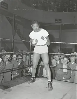 Joe Louis Training in the Ring