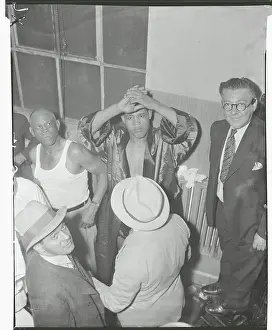 Joe Louis After Winning Bout