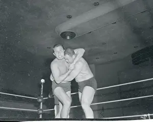 Joe Louis Wrestling Against Charro Aztec