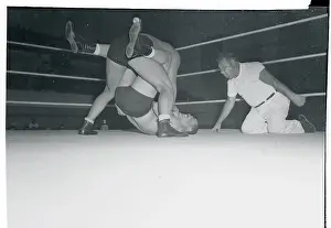 Joe Louis Wrestling Against Charro Aztec