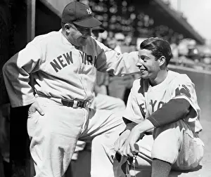 Joseph V Prints: Joe McCarthy and DiMaggio in Uniform
