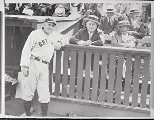 Joseph V Prints: Joe McCarthy Posing with William Wrigley