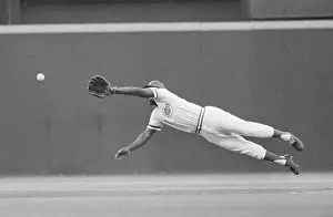 Track Infield Prints: Joe Morgan Dives for a 9th Inning Single