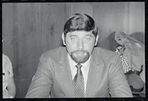 Joe Nameth Sporting a FuManchu Mustache