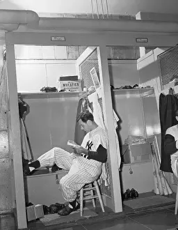 Joe Page Relaxing Before Game