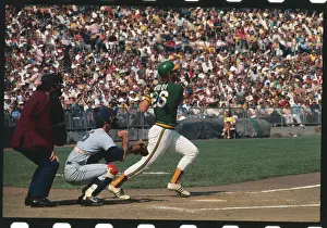 Oakland Prints: Joe Rudi Batting at World Series