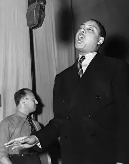 Dress Shirt Prints: Joe Turner Singing On Stage