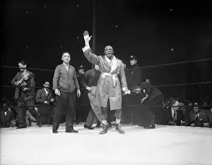 Joe Walcott Waves To Crowd From Ring