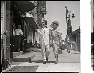 Camden Prints: Joe Walcott & His Wife Stroll Down Str