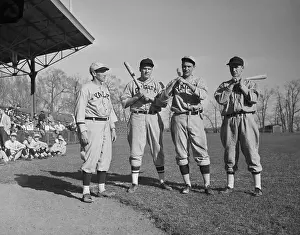 Reunion Prints: Joe Wood with Sons at Baseball Game