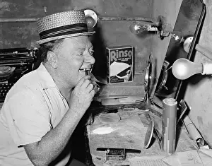 Joe Yule in His Backstage Dressing Room