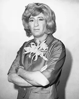 Cross Dresser Prints: Joey Bishop In Drag And Make-Up/Upset