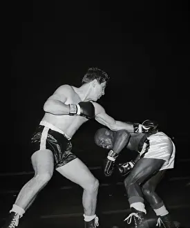 Joey Giardello Punching Hurricane Carter