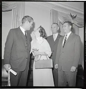John B. Connally and Wife with Others at Secretary of Navy Reception