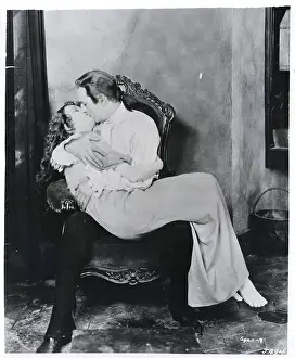 Making Out Prints: John Barrymore Kissing Actress Dolores Costello