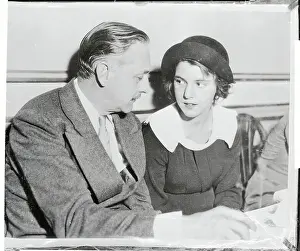 John Barrymore Talking to His Daughter
