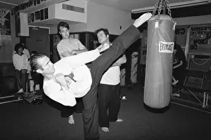 John Belushi and Dan Aykroyd with Karate Champ
