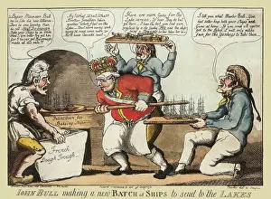 Lakes Prints: John Bull making a new Batch of Ships