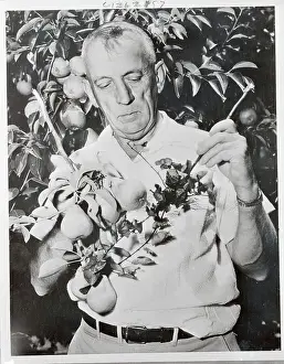 John C. Dunegan with Plants