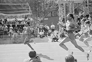 John Carlos Crossing Finish Line
