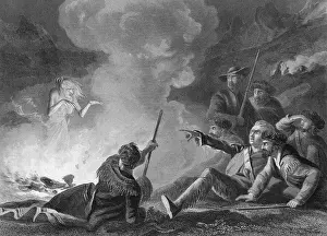 John Charles Fremont and Party Being Surprised