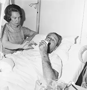 Hospital Bed Prints: John Connally in Hospital Bed