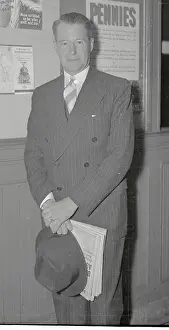 John D. Biggers Standing in Poughkeepsie Station