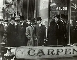 John D Prints: John D. Rockefeller in Crowd