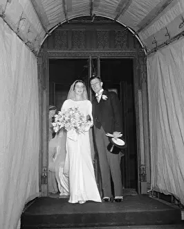 John D Prints: John D. Rockefeller III and Bride