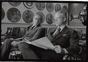 John Dean Prints: John Dean III and Lawyer Sitting in Courtroom