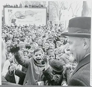 Ontario Prints: John Diefenbaker Receiving a Warm Welcome