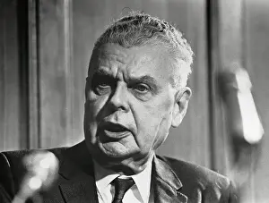 Ottawa Prints: John Diefenbaker Speaking at Microphone
