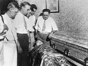 Mourner Prints: John Dillinger Lying In Coffin