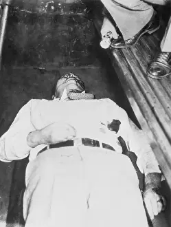 John Dillinger After Being Shot by Agents